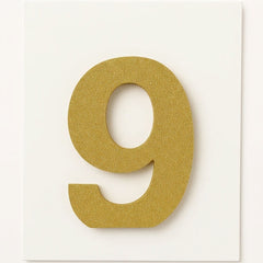 Glitter Gold Number 9 Sign, 10-Inch - Perfect for Birthdays and Celebrations