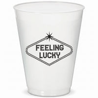 Casino "Feeling Lucky" 18 oz Plastic Tumblers, 25-Pack