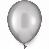 Luxaire Premium Satin Silver Latex Balloons, 5-Inch, 50-Pack