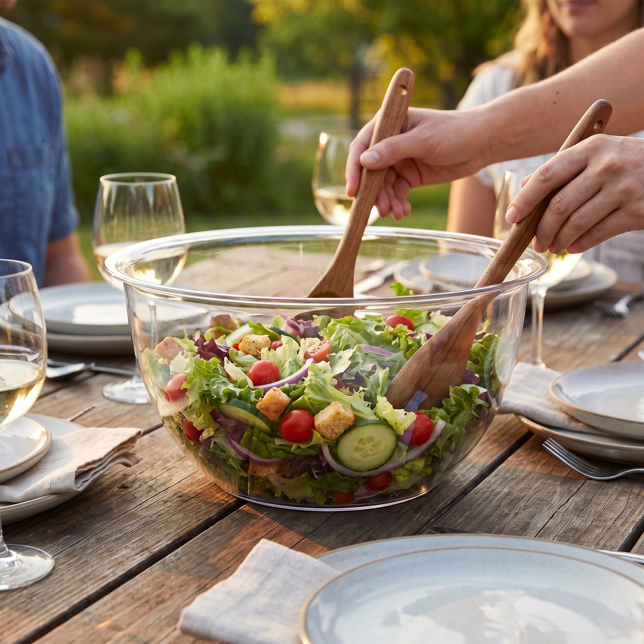 Clear Plastic 5QT Serving Bowl - Durable and Elegant Serveware