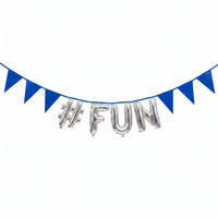 Royal Blue DIY Customizable Pennant Banner - 20ft