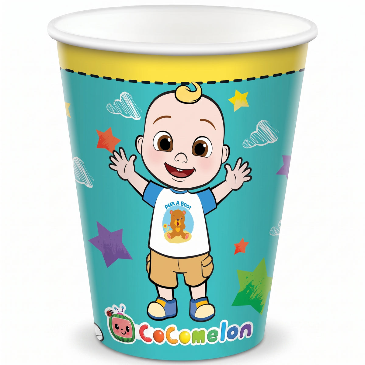 CoComelon 9oz Paper Cups - 8 Pack for Kids' Birthday Parties