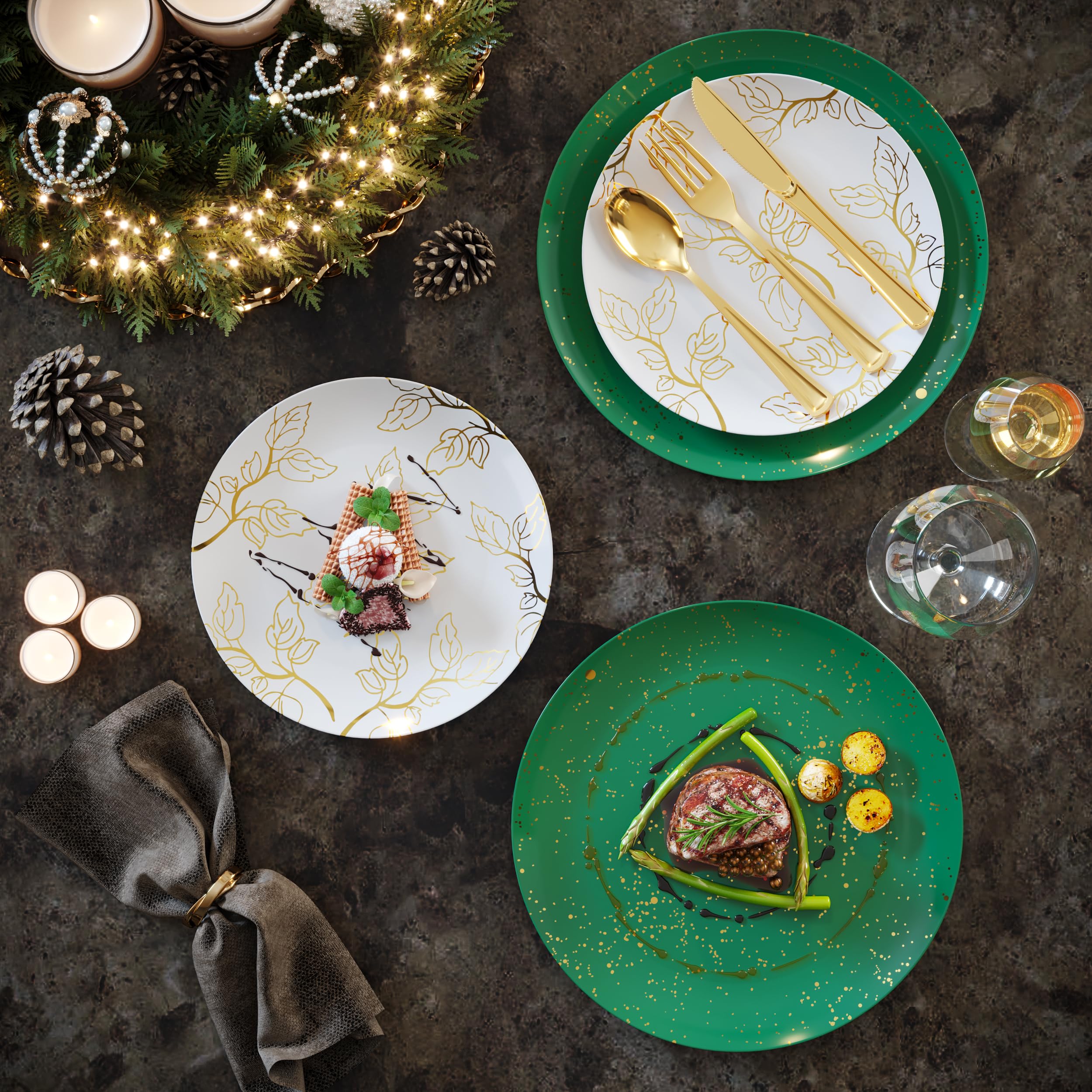 10 In. Matiz Design Plastic Plates | 10 Count