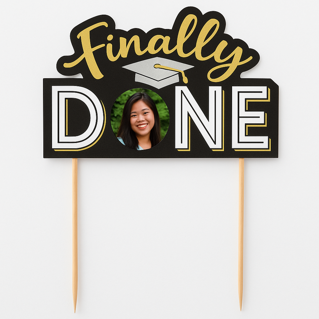 Graduation Photo Frame Cake Topper