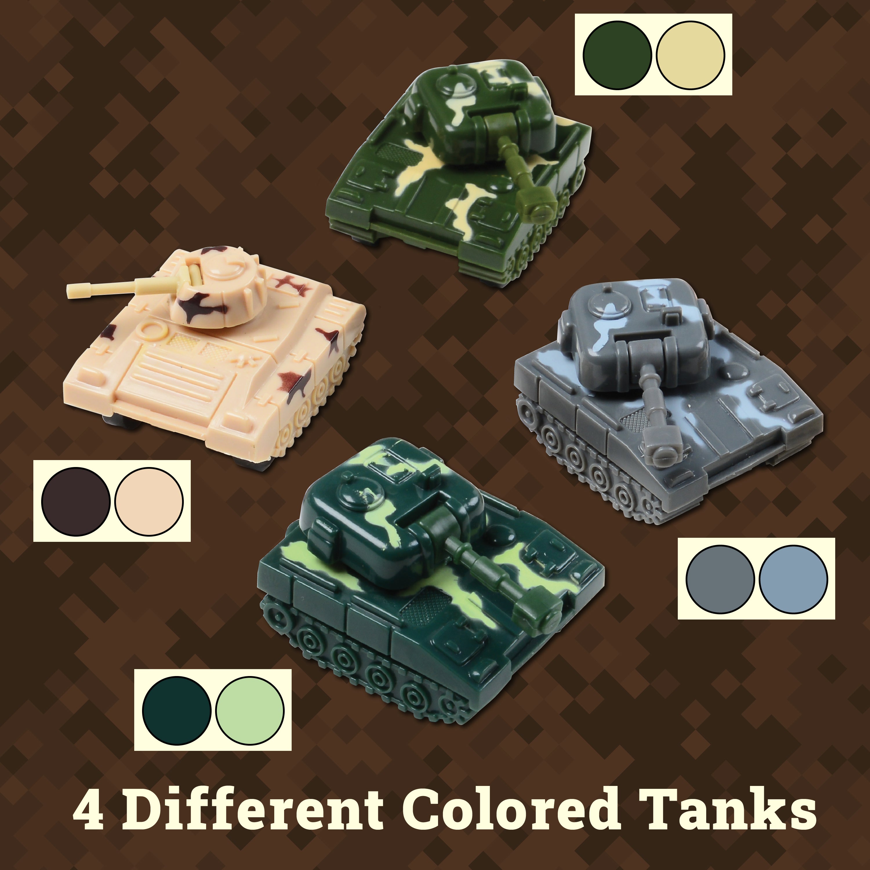 Pull Back Tanks - 12 Count