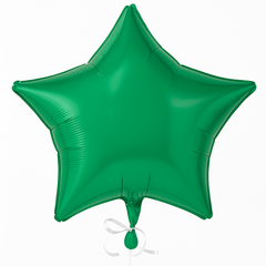 Festive Green Star Foil Balloon - 18 Inch