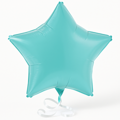 Caribbean Blue Star Foil Balloon