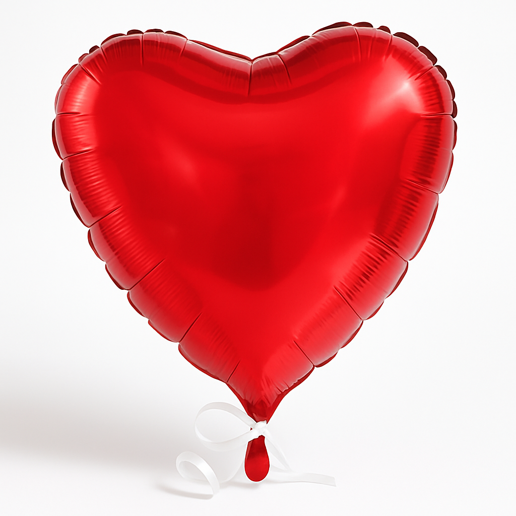 Radiant Red Heart Foil Balloon - 18 Inches