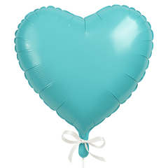 Stunning Caribbean Blue Heart Foil Balloon