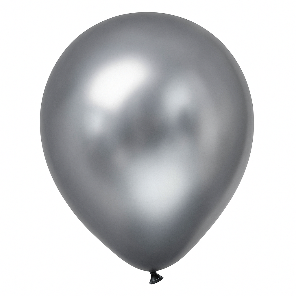 Satin Luxe Platinum Latex Balloons, 11-Inch, 6-Pack