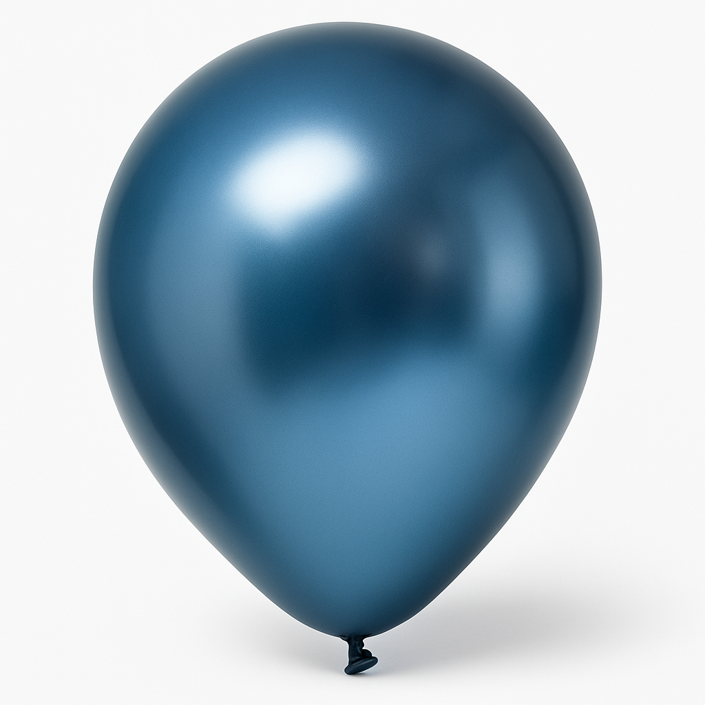 Elegant Satin Luxe Navy Latex Balloons - 11 Inch, 6 Pack