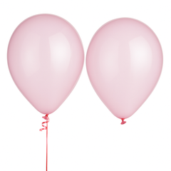 100-Pack Clear Pink Latex Balloons - 11-Inch