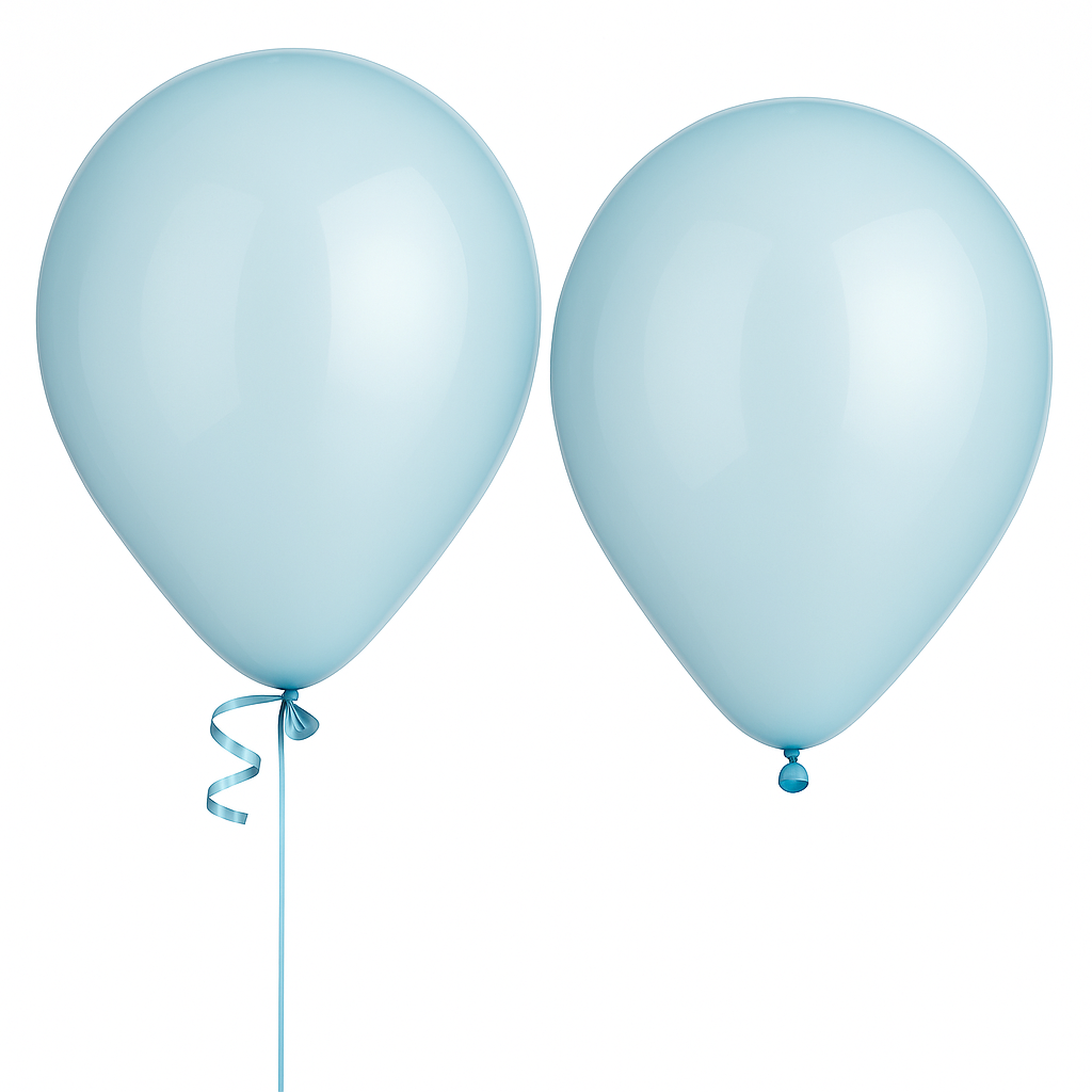 100-Pack Clear Blue 11" Latex Balloons