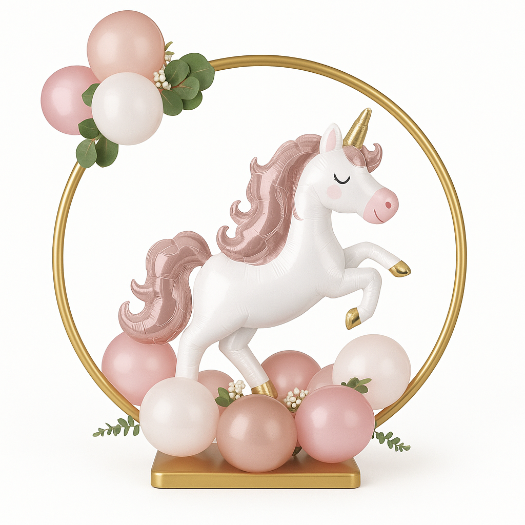 Gold Balloon Ring Centerpiece Decoration - Perfect for Any Celebration