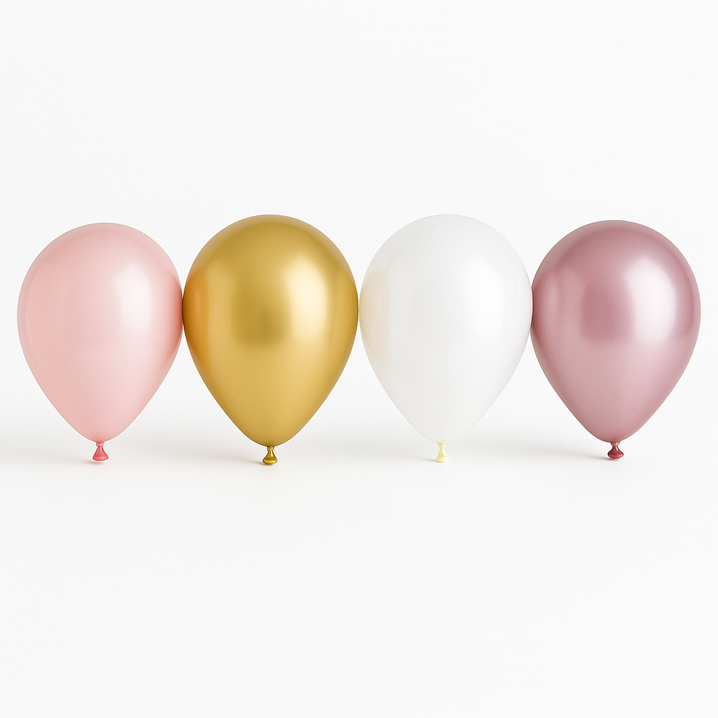 Pastel Pink Latex Balloon Assortment, 5-Inch, 25-Pack