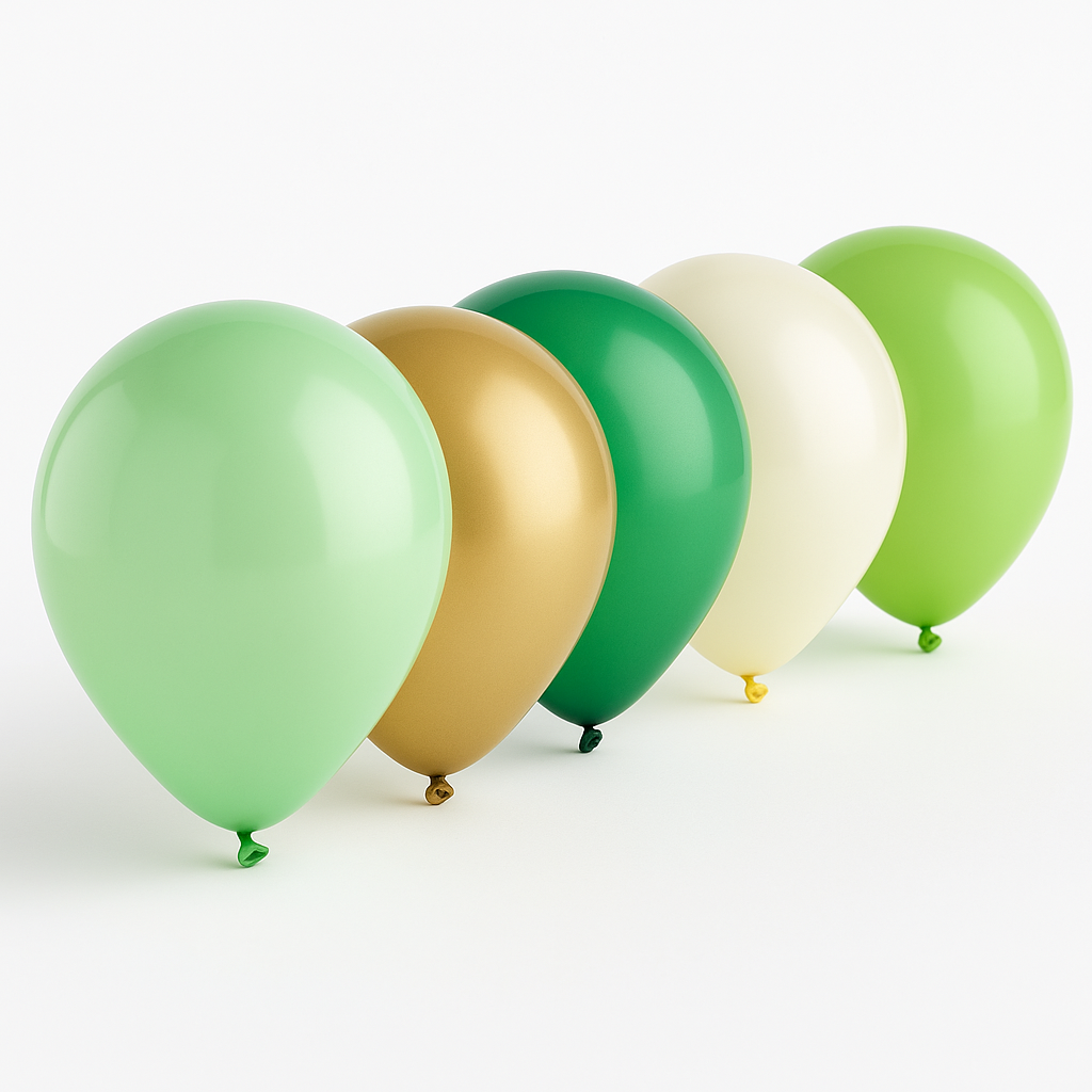 5" Assorted Natural Latex Balloons - 25 Pack