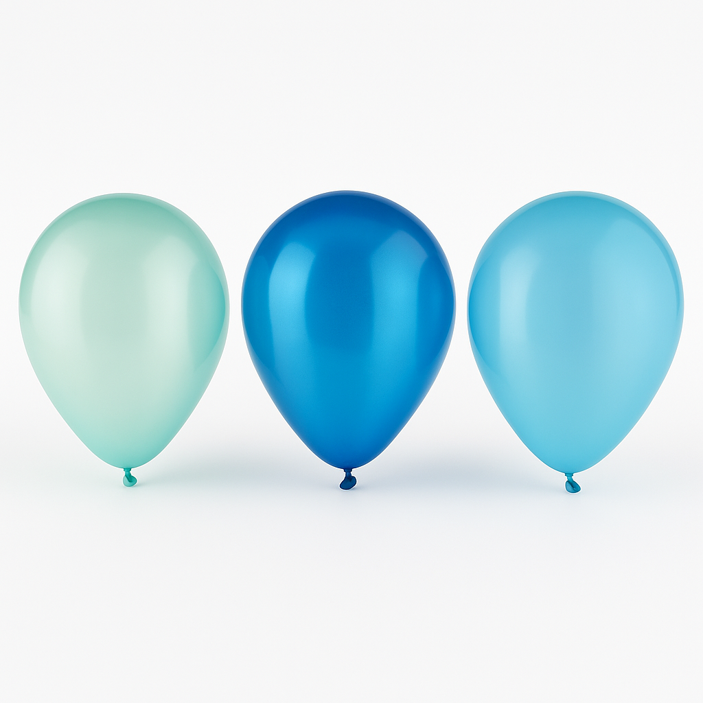 Aqua Blue 5" Latex Balloons - 25 Pack