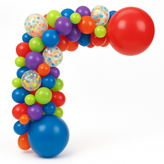 Vibrant Rainbow Balloon Garland Kit
