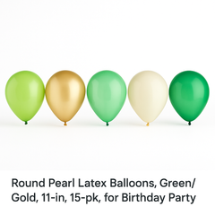 Vibrant Celebration Latex Balloons, 11-Inch, 15-Pack