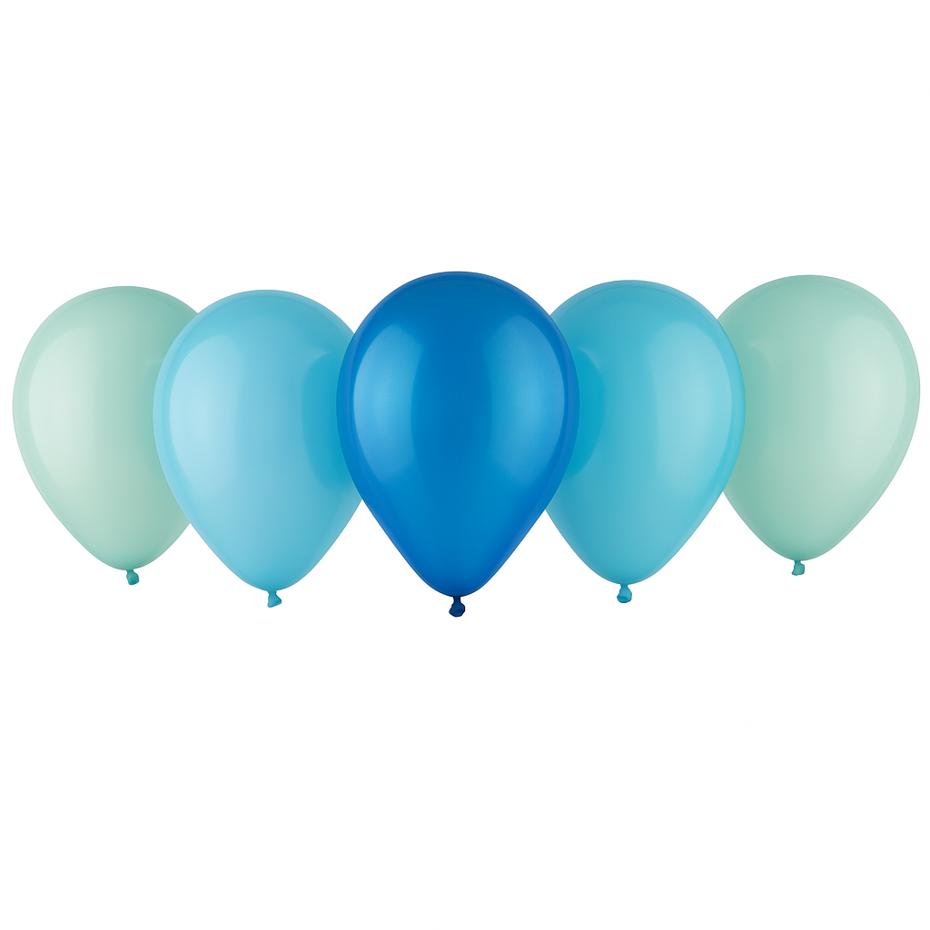 Aqua Blue Latex Balloons, 11-Inch, 15-Pack