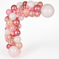 Rose Gold Balloon Garland Kit - Elegant Latex Balloons for Any Celebration