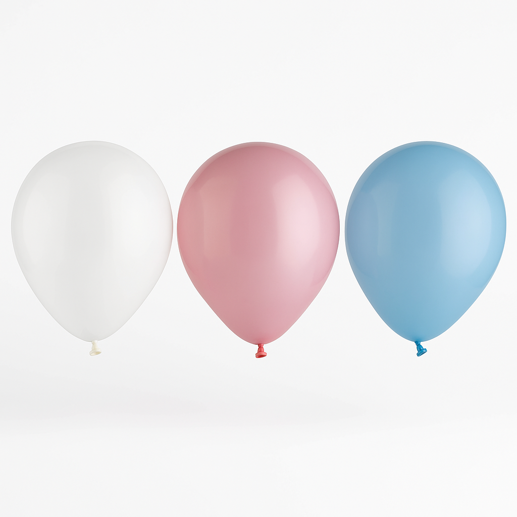 Gender Reveal 5-Inch Latex Balloons - 25 Pack