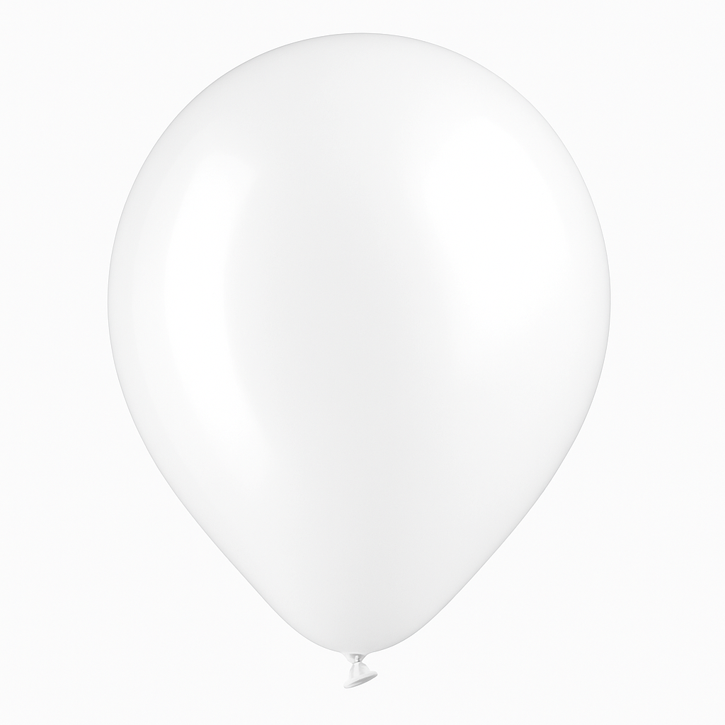 Classic White Latex Balloons - 15 Pack