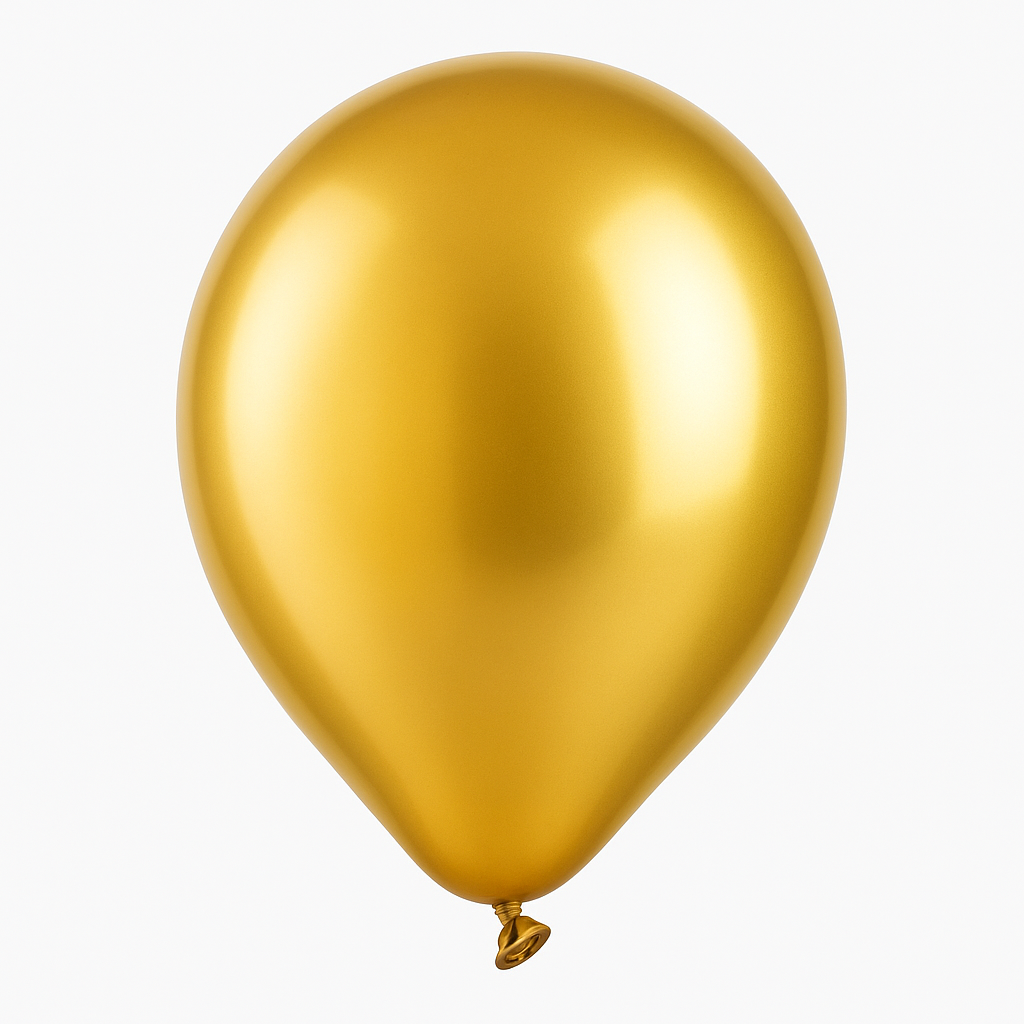 Golden Latex Balloons - Pack of 15