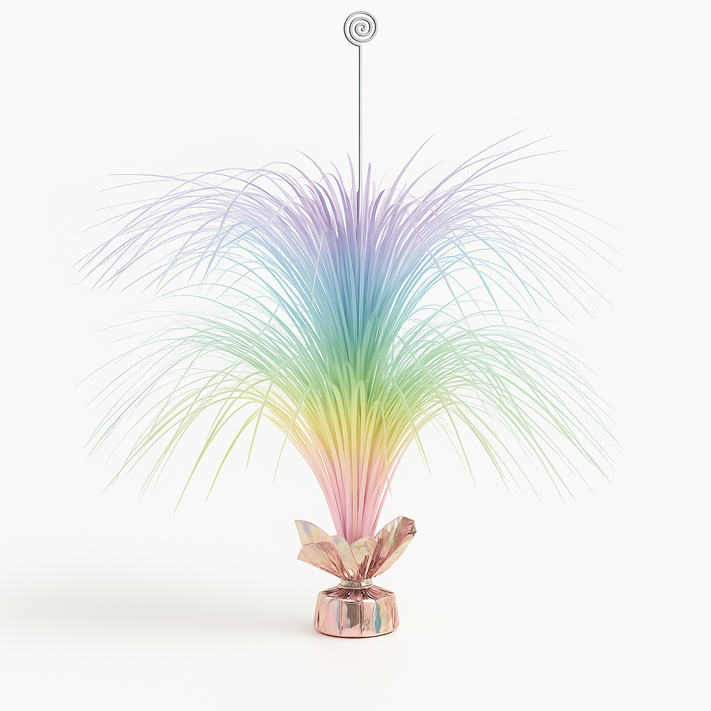 Giant Pastel and Gold Foil Spray Centerpiece