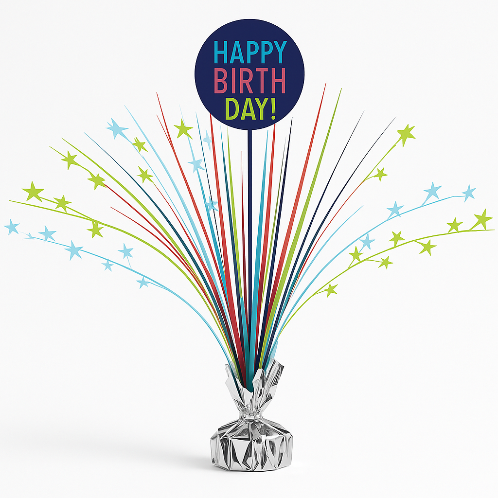 Modern Birthday Spray Centerpiece