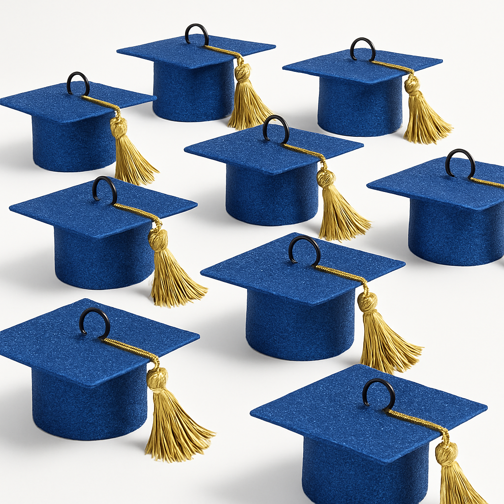 Royal Blue Graduation Cap Balloon Weight