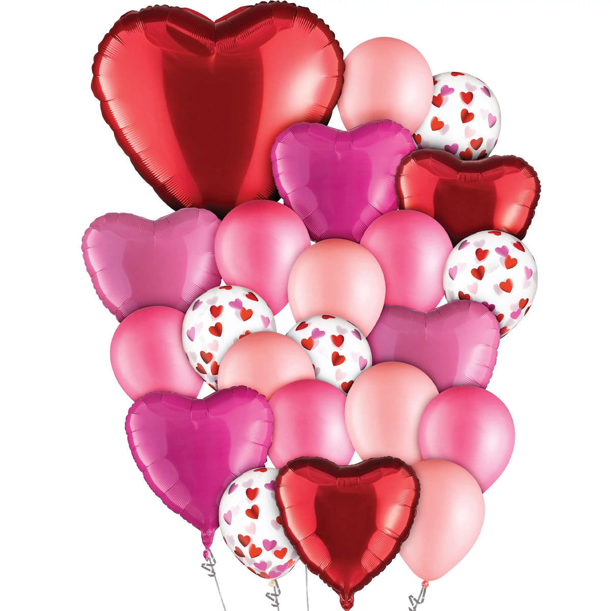 Valentine's Day Heart Balloon Bouquet Set