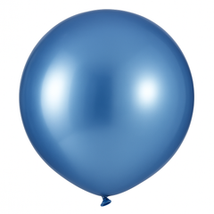 Azure Metallic Lux 24" Latex Balloons - Pack of 4