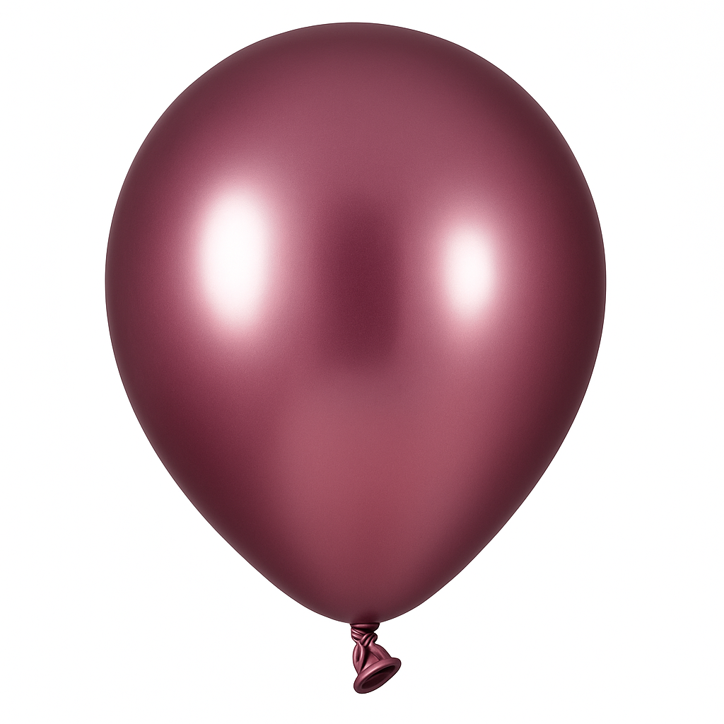 Luxurious Berry Metallic Latex Balloons - 50 Pack