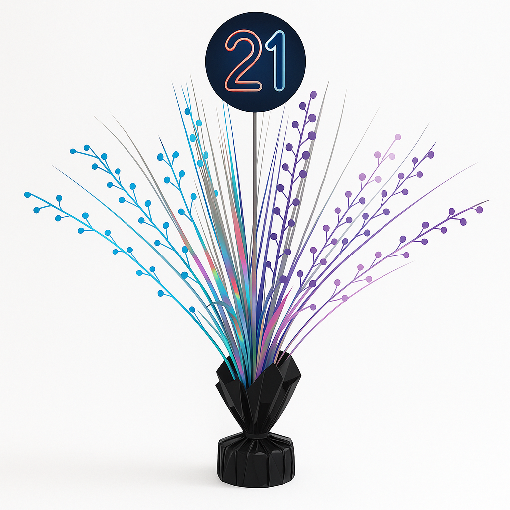 "Finally 21" Birthday Centerpiece Spray