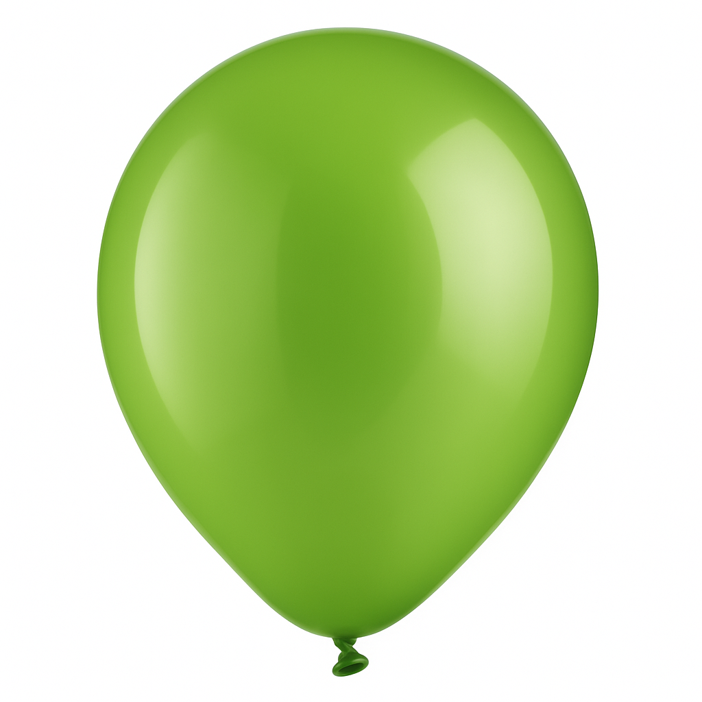 Vibrant Kiwi Green 12" Latex Balloons - Pack of 15