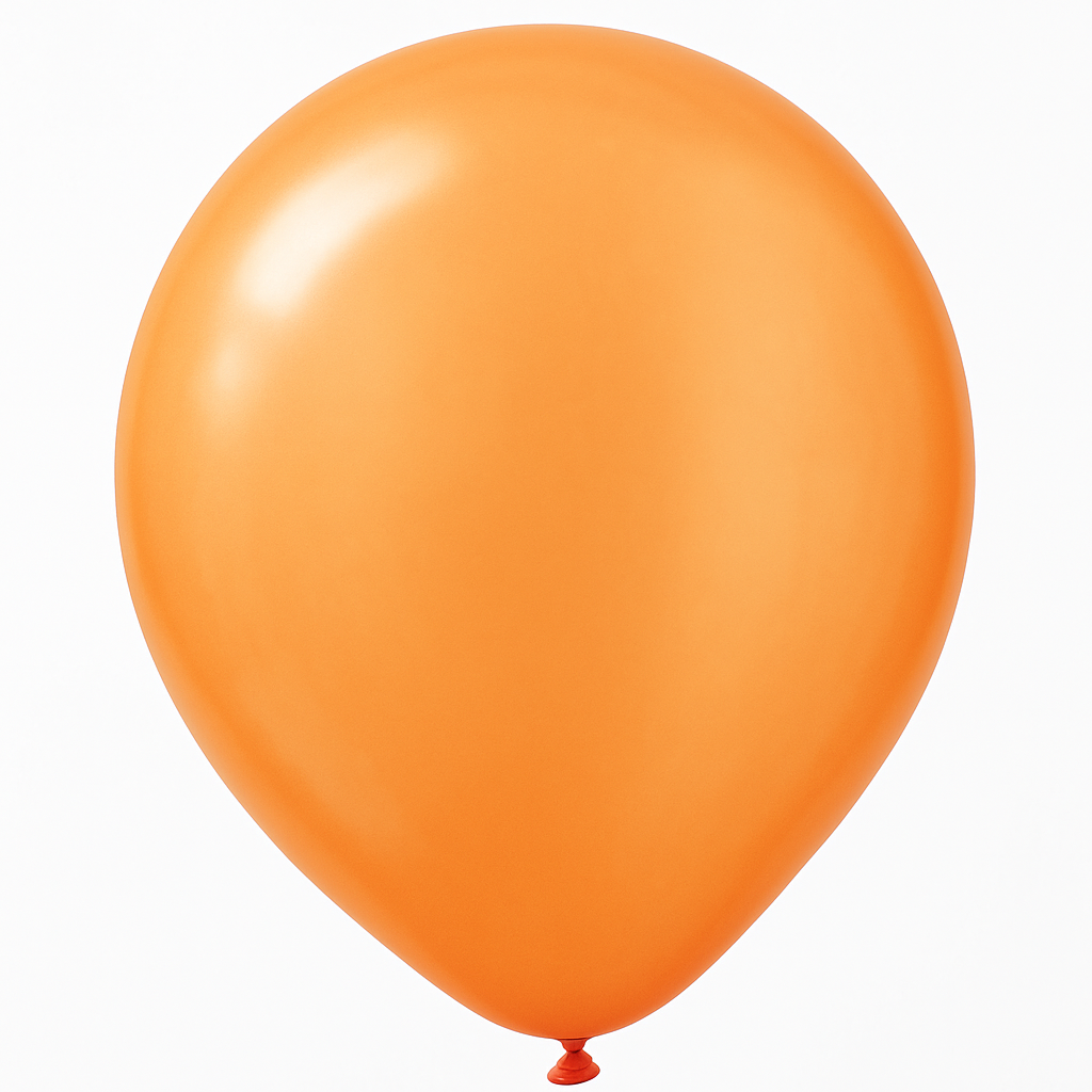 12" Pearl Orange Latex Balloons - Pack of 15