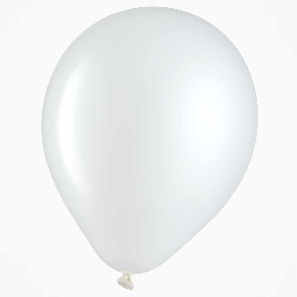 Classic White Latex Balloons, 9-Inch, 20-Pack