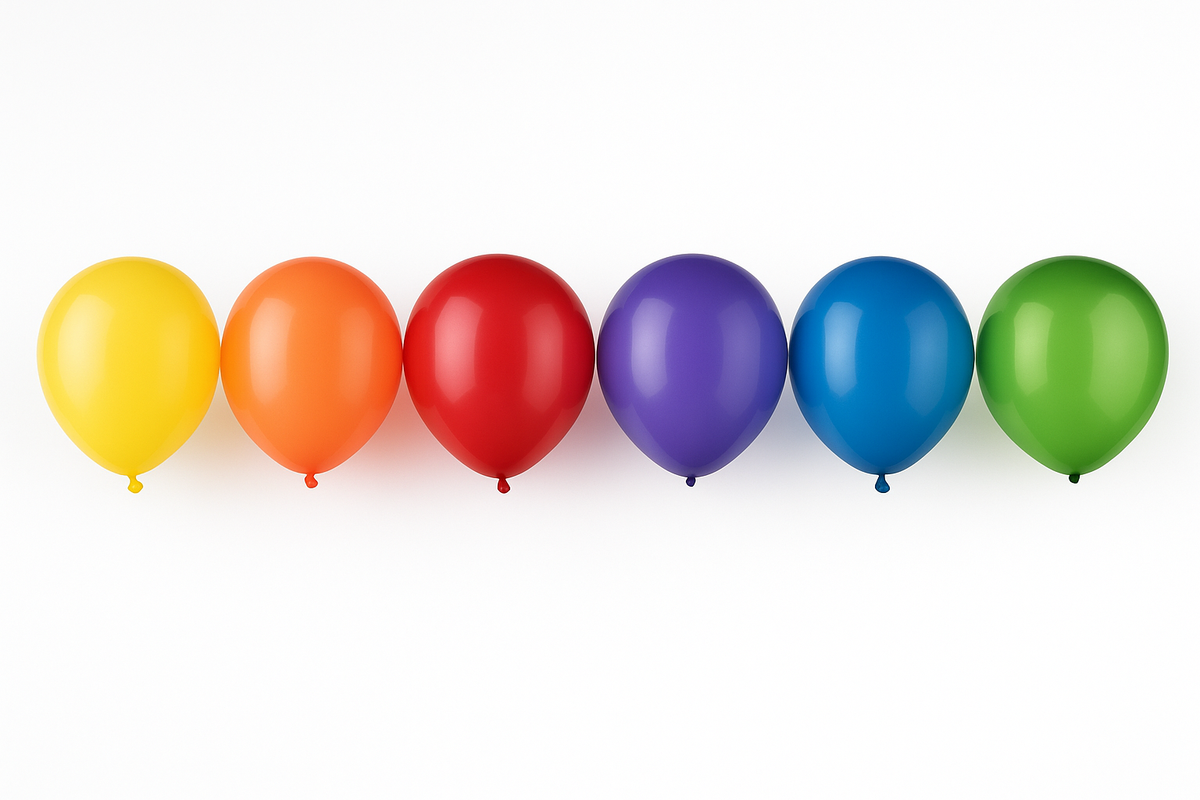 Colorful Assorted Latex Balloons, 9-Inch, 20-Pack