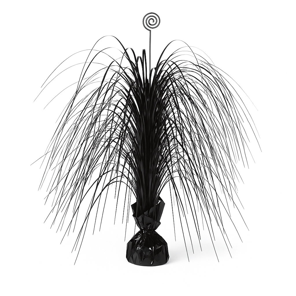 Large Black Metallic Spray Centerpiece