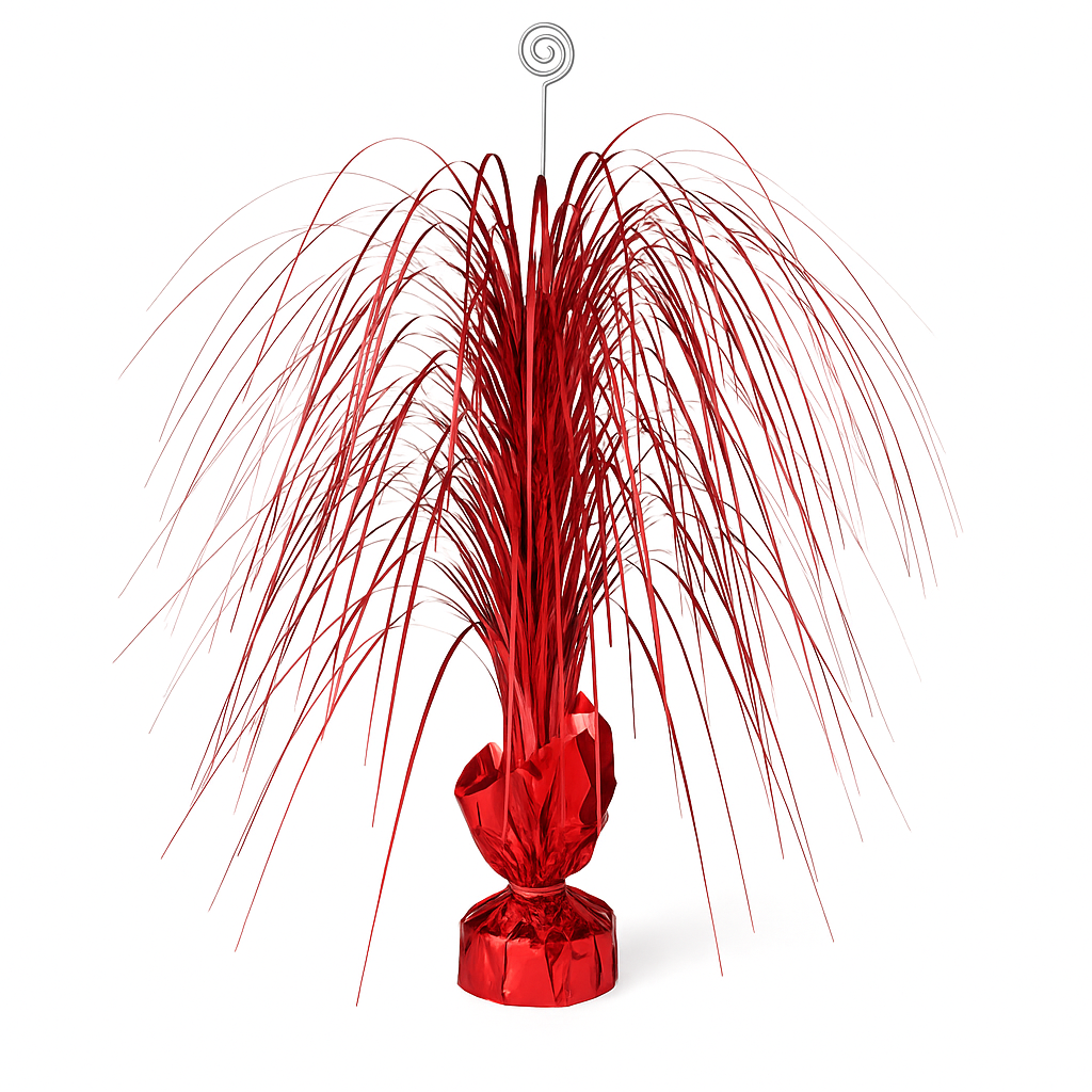 Giant Red Metallic Spray Centerpiece