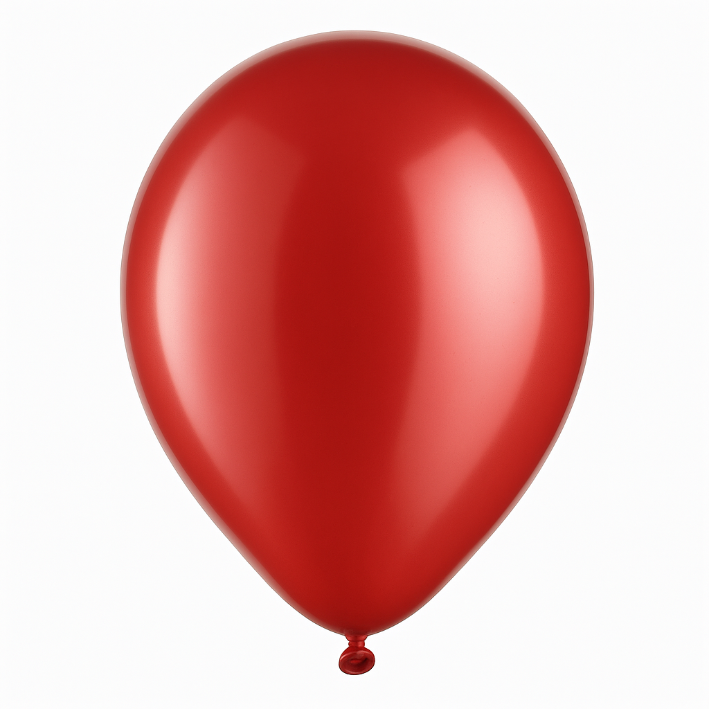 Pearl Black and Apple Red Latex Balloons - 12" Bulk Pack