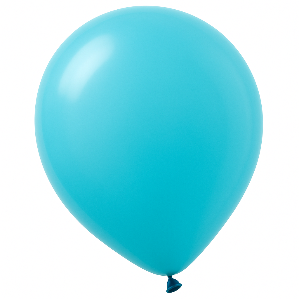 Caribbean Blue Mini Latex Balloons - 5" | 50 Pack