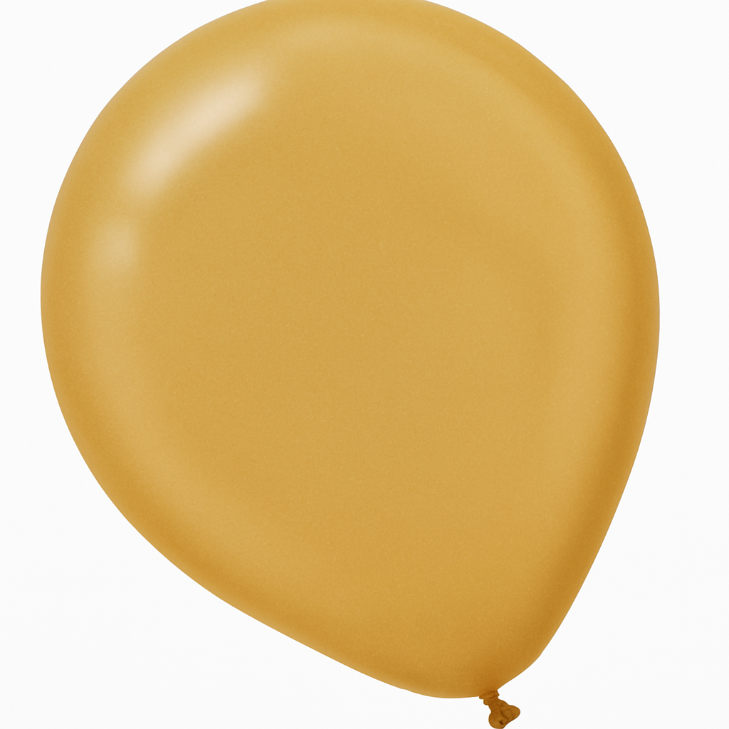 Gold Pearl 5" Mini Latex Balloons - 50 Pack