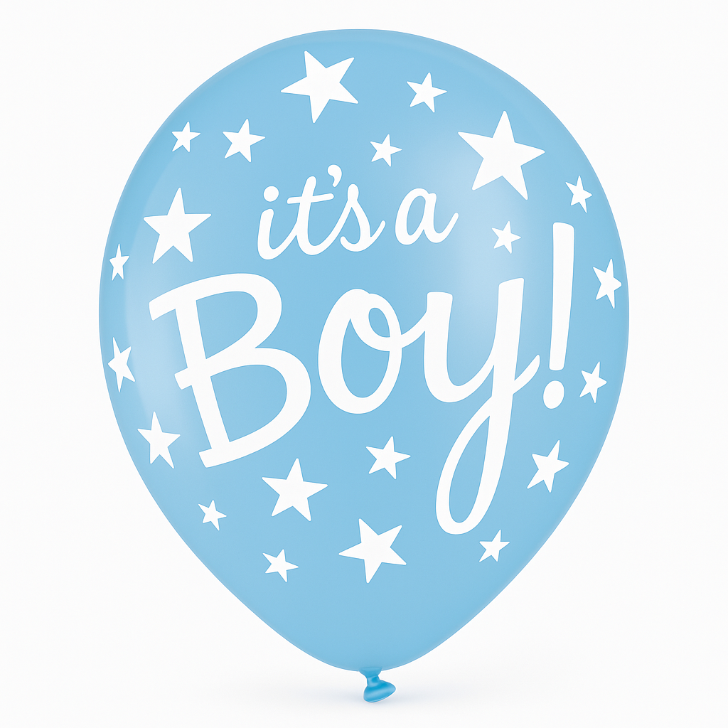 It's a Boy! Printed Latex Balloons - 12" (Bulk Pack)