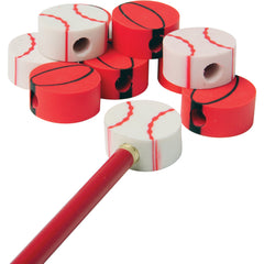 Sports Eraser Pencil Tops - 12 Count