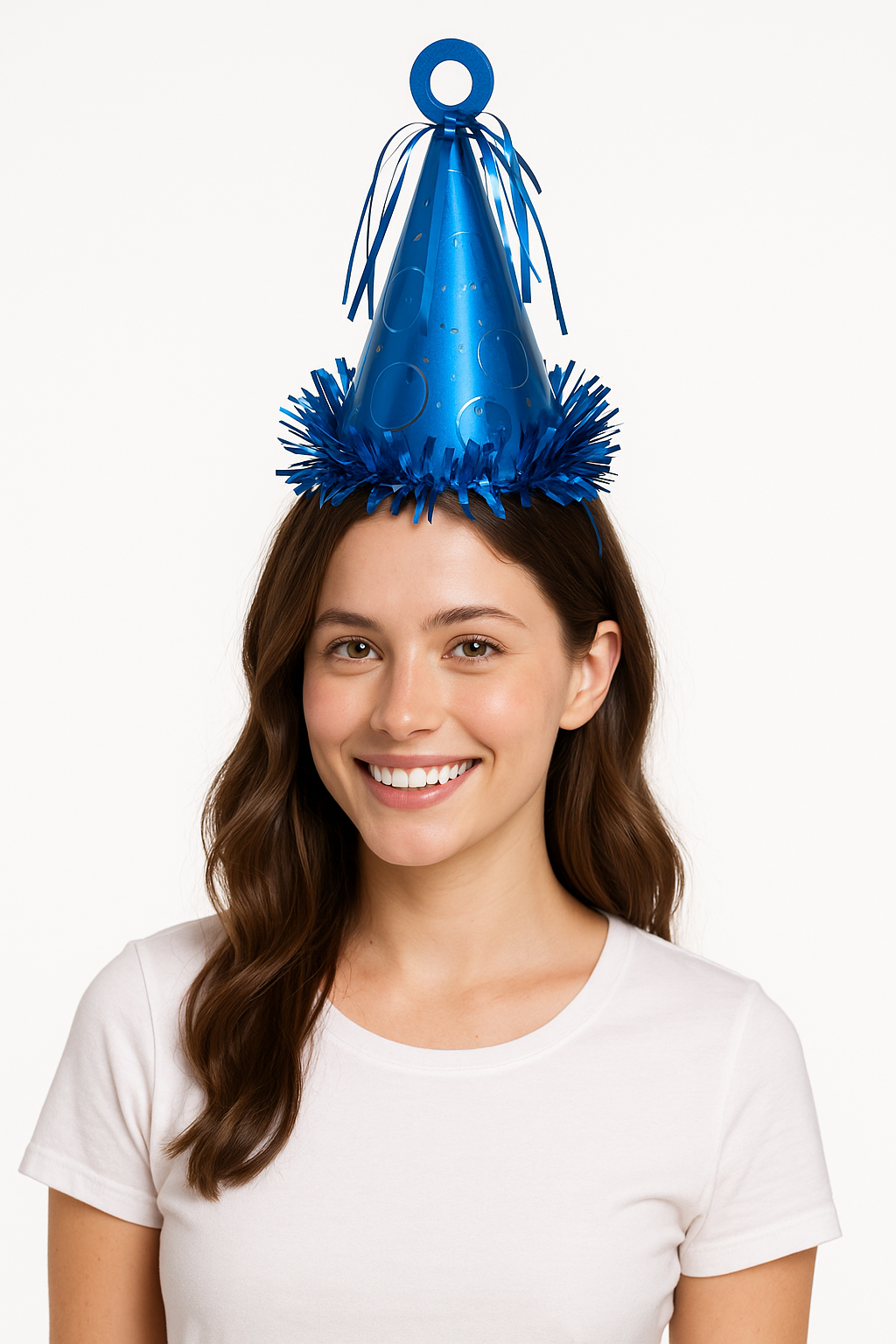Sapphire Blue Balloon Weight Party Hat