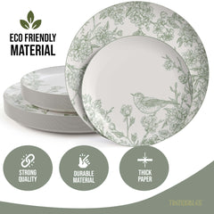 20/20 Earthtrends Yaffa Design Paper Plates