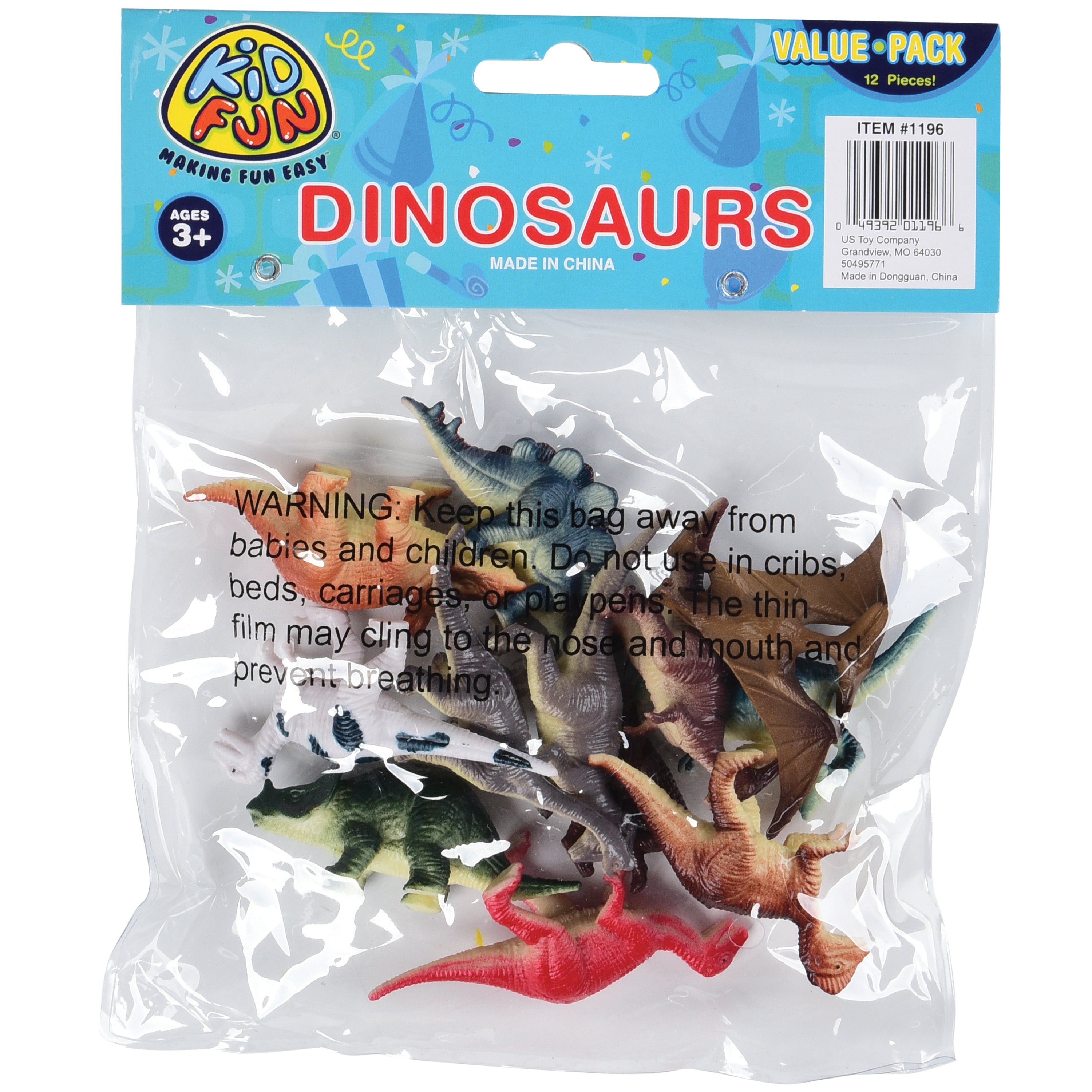 Mini Dino Animals - 12 Count