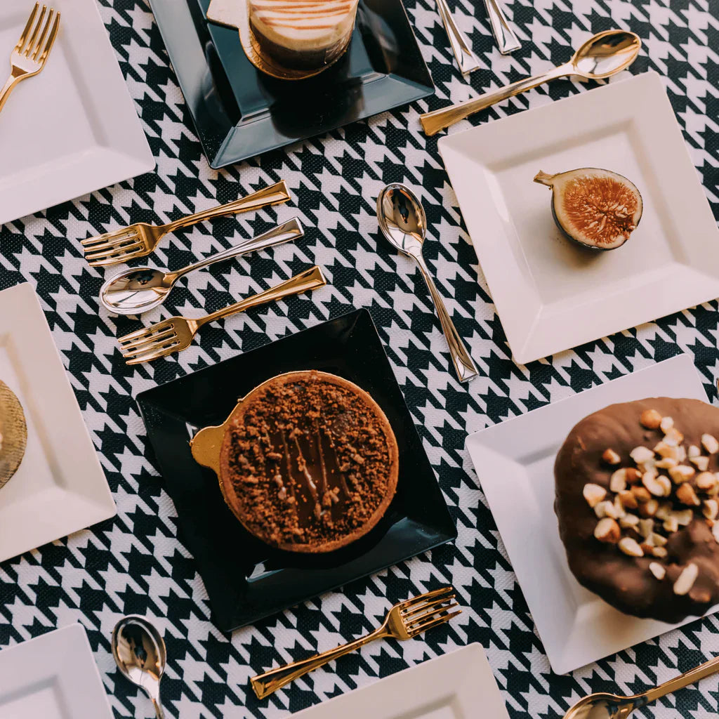 Exquisite Silver Plastic Tasting Spoons | 500 Count